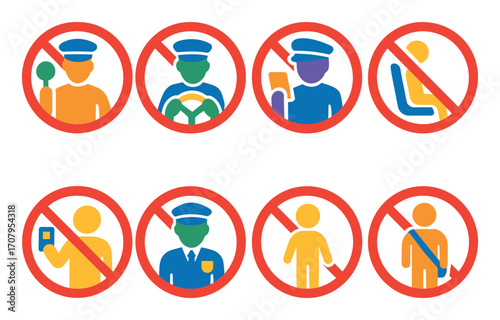 Transport Prohibition Icons