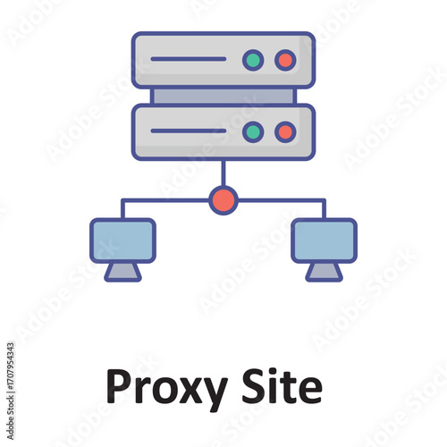  proxy site  Vector Icon which can easily modify or edit