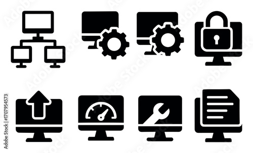 Network Processes Icons