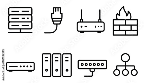 Minimalist Network Icons