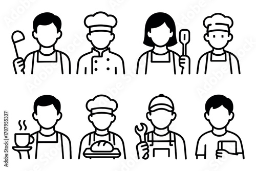 Abstract Kitchen Icons