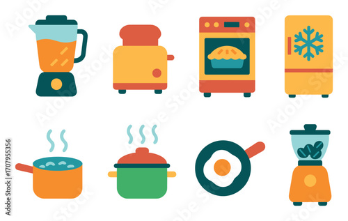 Colorful Kitchen Icons