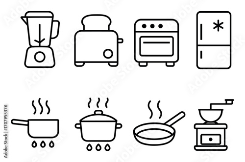 Minimalist Kitchen Icons