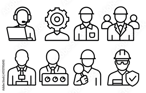 Technological Roles Icons