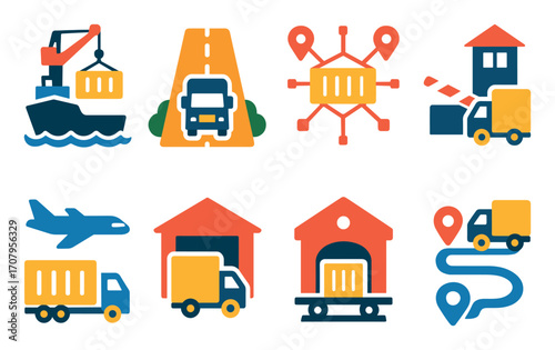 Transport Icons Grid