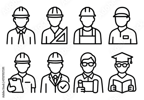 Minimalist Engineering Icons