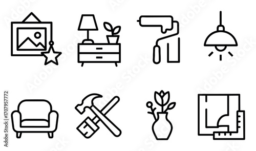 Minimalist Interior Icons