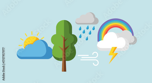 Weather Patterns and Natural Elements.