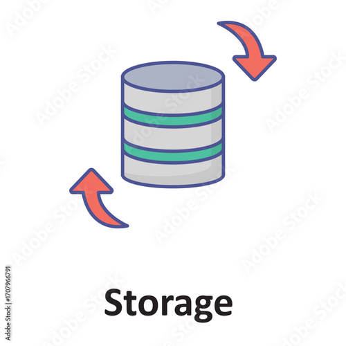  storage   Vector Icon which can easily modify or edit