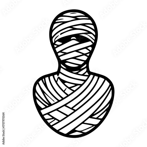 mummy wrapped in bandages