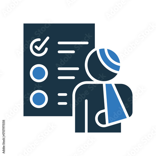Triage mixed color icon