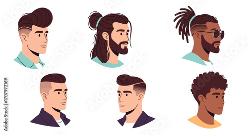 Diverse Men's Hairstyles A Comprehensive Collection of Trendy Cuts, Styles, and Grooming Inspiration for Modern Looks, Exploring Fashion Forward Aesthetics