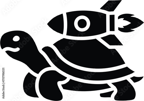 Rocket Turtle A Playful Illustration of Speed and Ambition