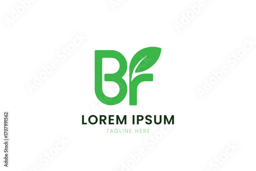 Modern green leaf logo design for businesses emphasizing nature and growth