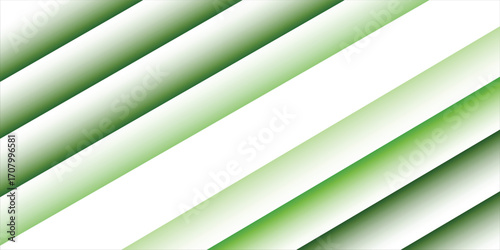 Abstract green and white glowing curves with a dark background