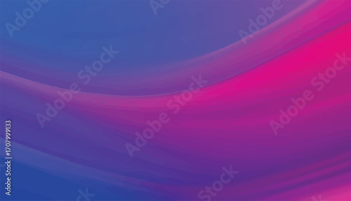Vibrant abstract background with smooth flowing waves of blue and magenta, a modern digital art concept for design templates