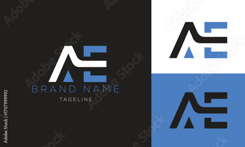 Letter AE logo design AE monogram logo AE icon