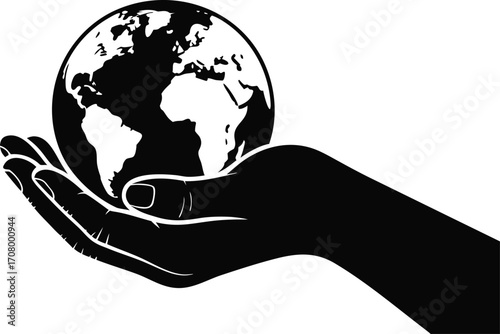Hand Holding Earth
