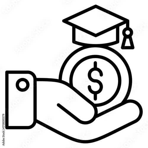 Student Loan line icon
