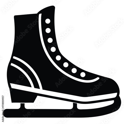 ice skates vector icon
