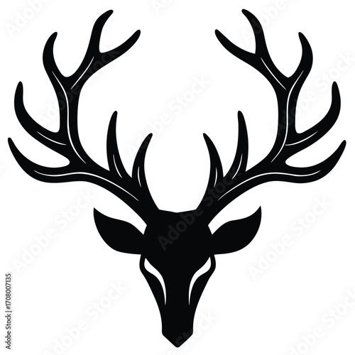 reindeer antlers vector icon
