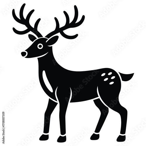 reindeer vector icon