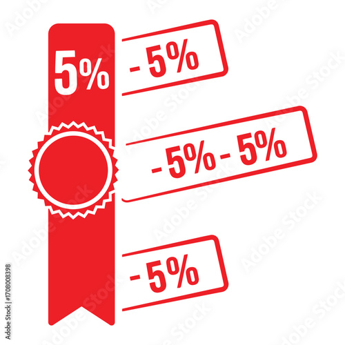 Modern discount offer design with bold graphics