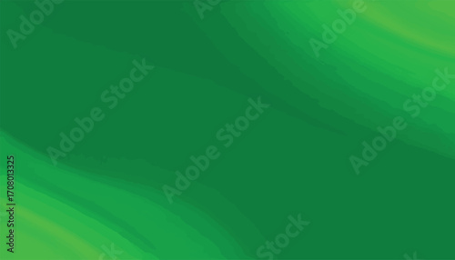 Lush green abstract background with smooth flowing waves and a modern gradient design, perfect for digital wallpaper or presentations