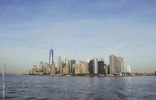 Manhatten Waterfront view, New York City