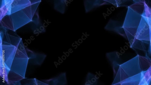 Wallpaper Mural A seamlessly looping video featuring abstract geometric patterns softly radiating and forming a digital aura burst precision, minimalist, grid Torontodigital.ca