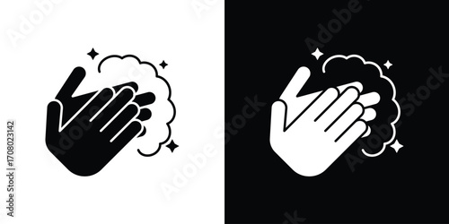 Wash your hands icons. glyph vector icon. Vector illustration eps 10