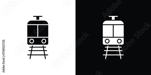 Train icons. glyph vector icon. Vector illustration eps 10