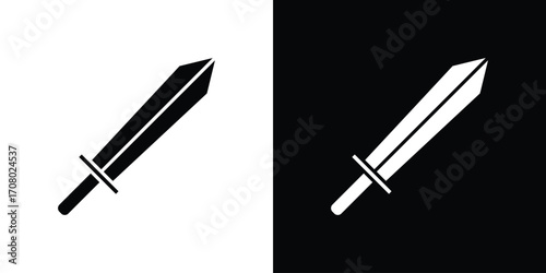 Sword icons. glyph vector icon. Vector illustration eps 10