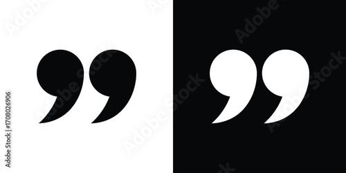 Quote right icons. glyph vector icon. Vector illustration eps 10