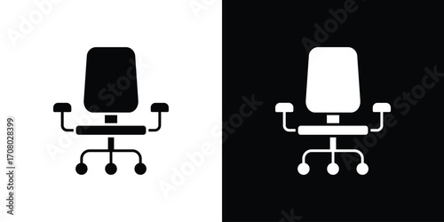 Office chair icons. glyph vector icon. Vector illustration eps 10