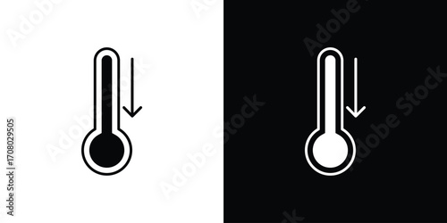 Low Temperature icons. glyph vector icon. Vector illustration eps 10