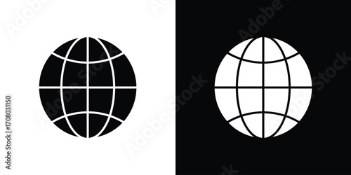 Globe icons. glyph vector icon. Vector illustration eps 10