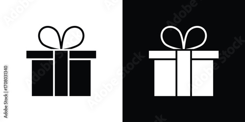 Gifts icons. glyph vector icon. Vector illustration eps 10