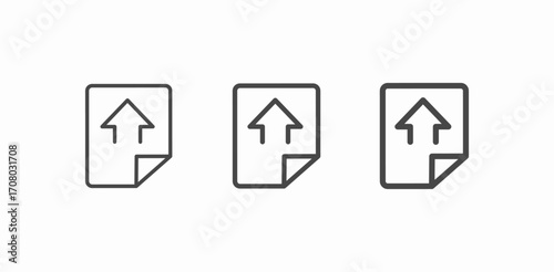 upload document file icon sign vector