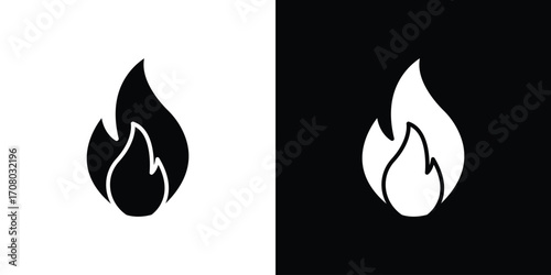 Flame icons. glyph vector icon. Vector illustration eps 10