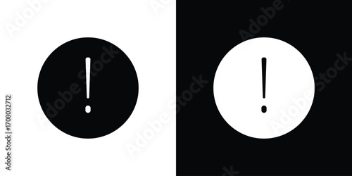 Exclamation interface icons. glyph vector icon. Vector illustration eps 10