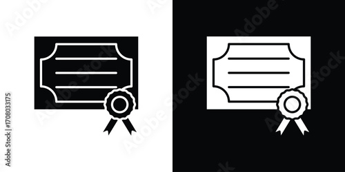 Diploma icons. glyph vector icon. Vector illustration eps 10