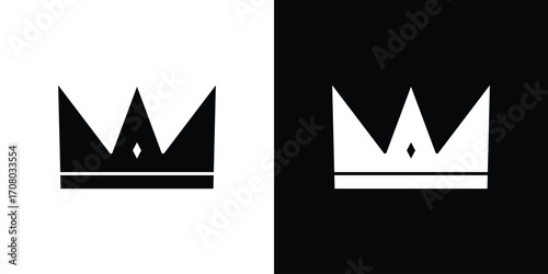 Crown icons. glyph vector icon. Vector illustration eps 10
