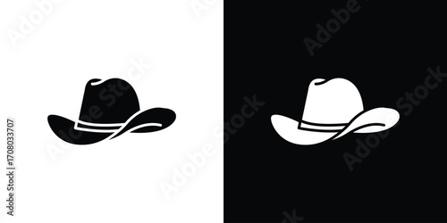 Cowboy icons. glyph vector icon. Vector illustration eps 10