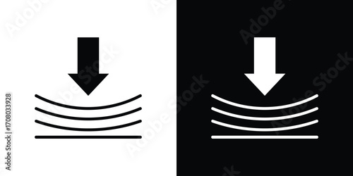 Compress icons. glyph vector icon. Vector illustration eps 10