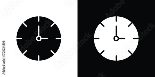 Clock icons. glyph vector icon. Vector illustration eps 10