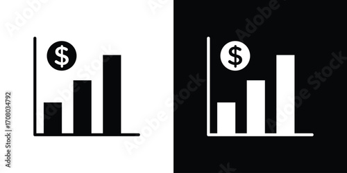 Chat arrow grow icons. glyph vector icon. Vector illustration eps 10