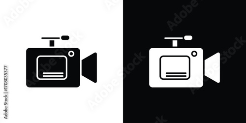 Camcorder icons. glyph vector icon. Vector illustration eps 10