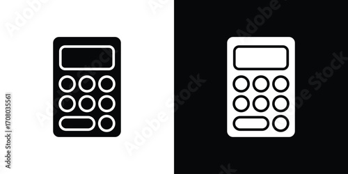 Calculator icons. glyph vector icon. Vector illustration eps 10