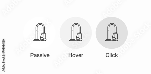 household vacuum cleaner icon sign vector